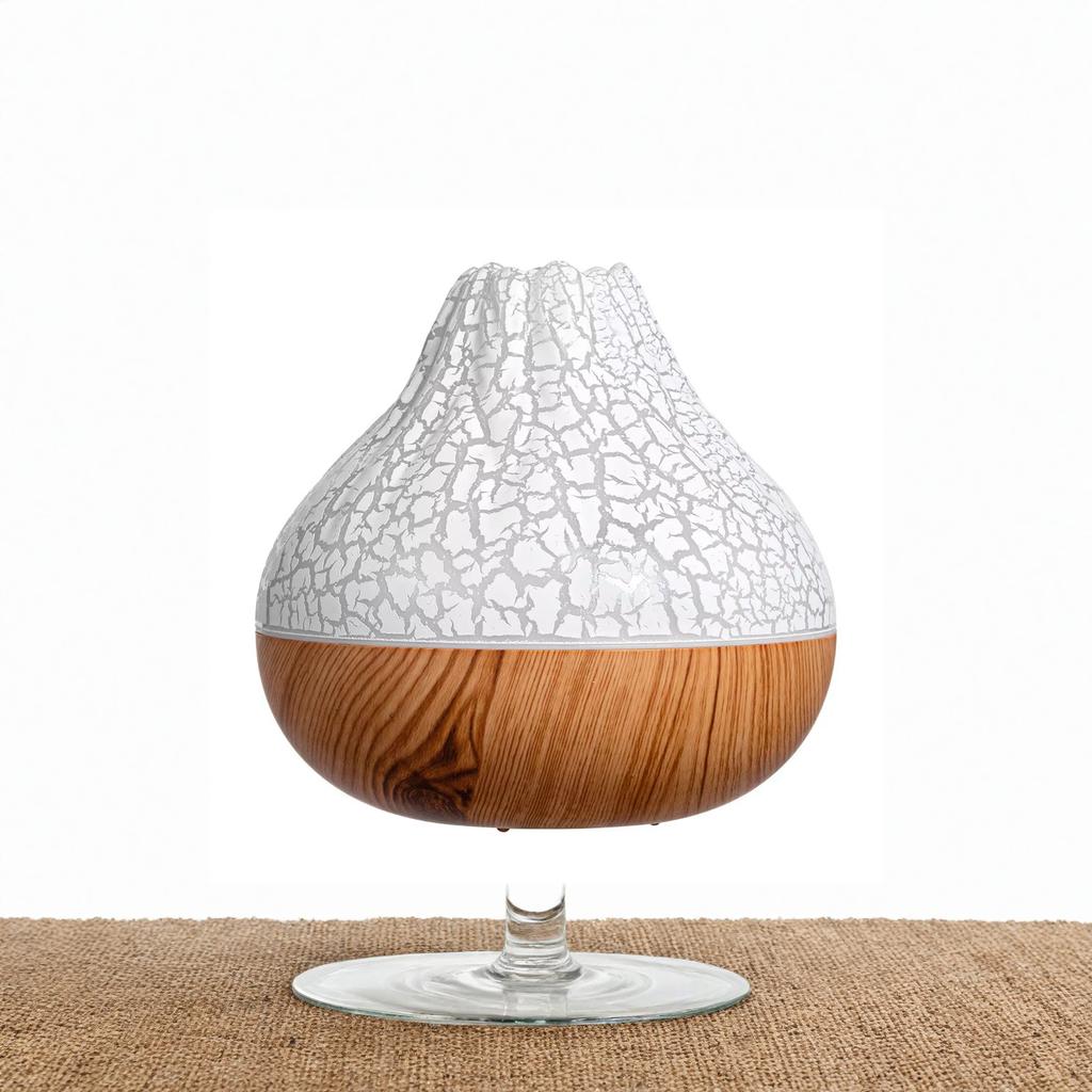 Volcano Humidifier USB Simulation Flame 7 Color Light for Bedroom