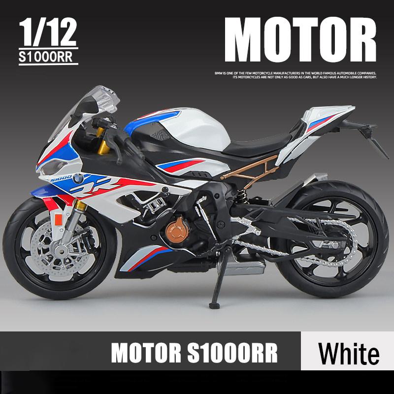 1/12 BMW S1000RR 2021 Die Cast Motorcycle Model Toy Vehicle Collection Autobike Shork-Absorber Off Road Autocycle Toys Car