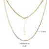 14K Gold Plated Copper DIY Plain Necklace Chain O Twist Snake Multiple Sizes