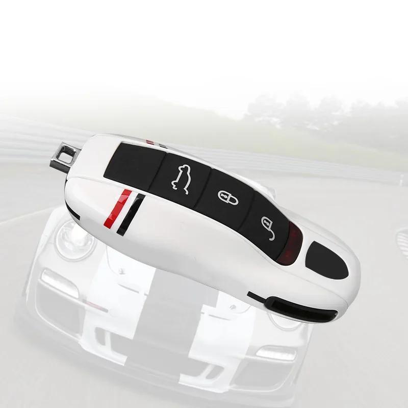 For Porsche 718 Cayenne Panamera 911 Macan Key Case Key Cover Taycan Cayman Boxster Key Shell Car Accessories Protective Case