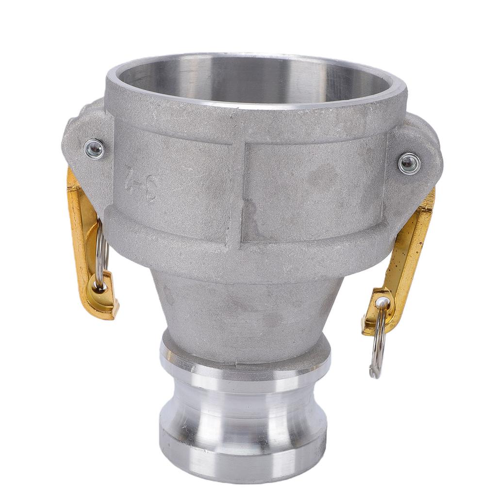 Aluminum Type DA Hose Fitting Cam and Groove Coupling Reducer 3 Inch Female and 2 Inch Male Thread