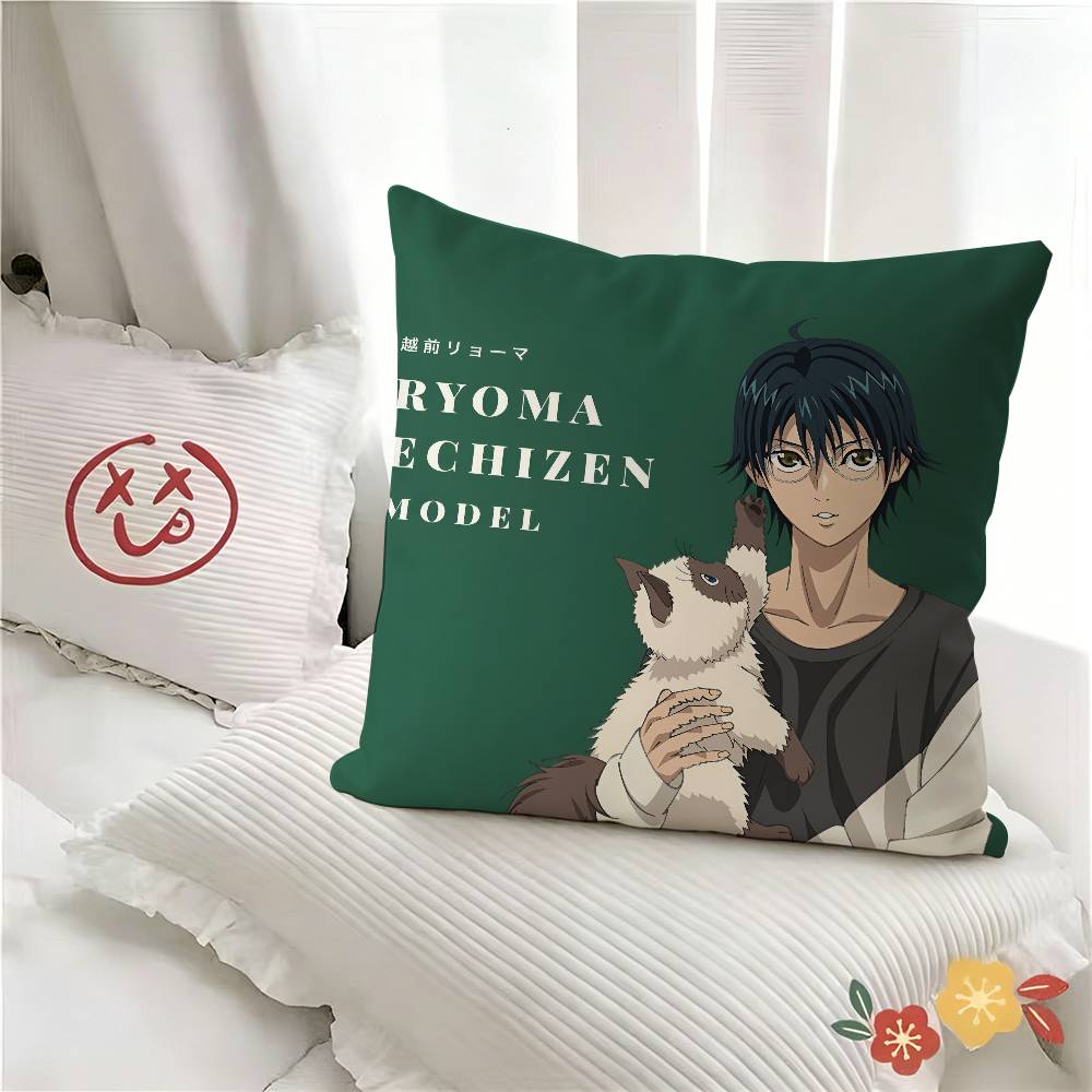Federa Cuscino Anime Ryoma Echizen Moda Quadrata Federa Cuscino Camera da Letto Divano Stanza Decorazione Ins Tempo Libero