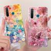 For Realme 5 5i 5S Realme5 Pro Luxury Bow Flowers Painted Cover Soft Silicone Phone Case For Realme 5 Pro 5i 5S Back Cover Coque
