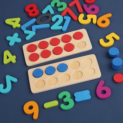 Zabawka Montessori Dziesięciopolowa Cyfrowo-Poznawcza Liczenie Dzieci Matematyka Logika Trening Wczesna Edukacja Pomoc Dydaktyczna Gra Matematyczna Dla Dzieci