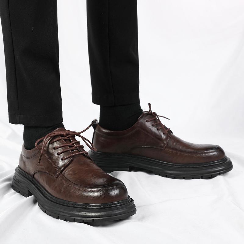 Herrskor för alla säsonger Läder Mode Bekväma att bära för dagligt bruk Hållbart material med god kvalitet