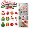 12Pcs Christmas Tree Magnetic Stickers Santa Claus Refrigerator Magnets  Holiday Gifts
