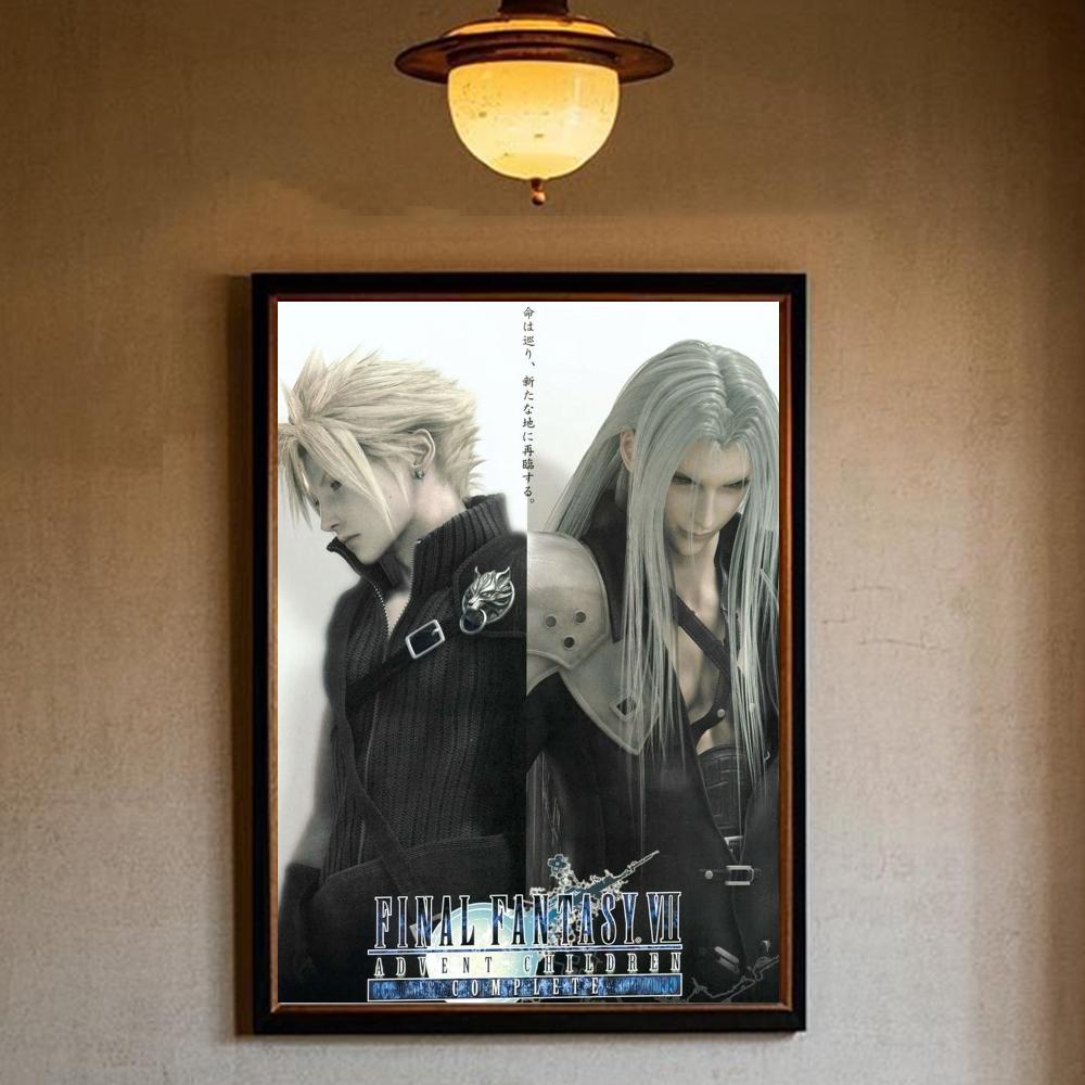 Video Games Final F-Fantasy Poster HD Art Sticky Wall Waterproof Home Living Room Bedroom Bar Aesthetic Decoration