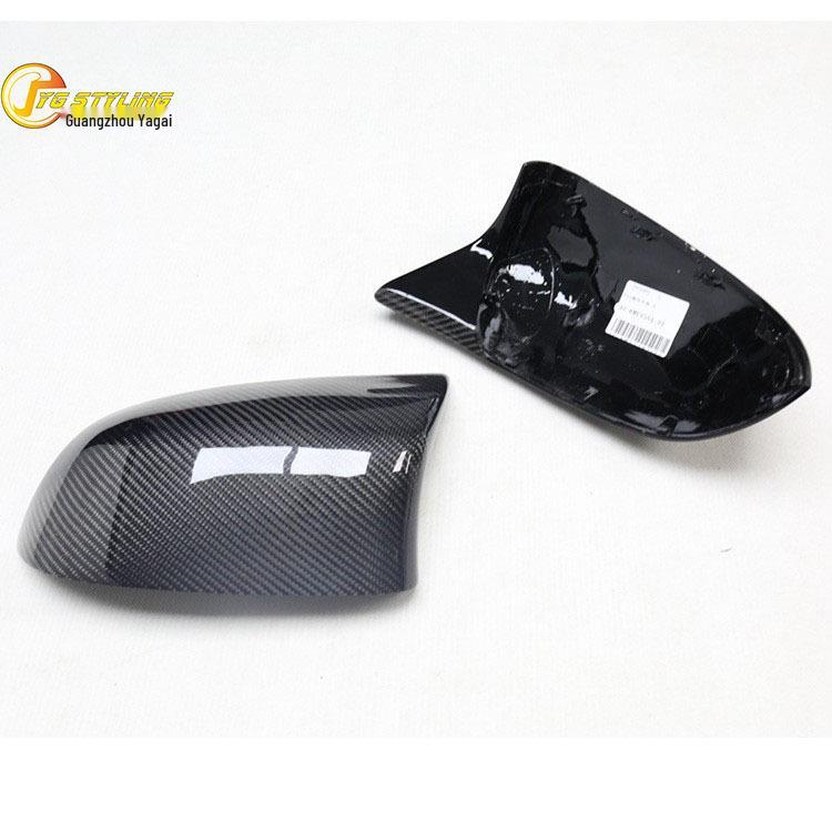 Carbon Fiber Rearview Mirror Cover for BMW X3, X4, X5, X6 (F25, F26, F15, F85, F95) - Horn Style.