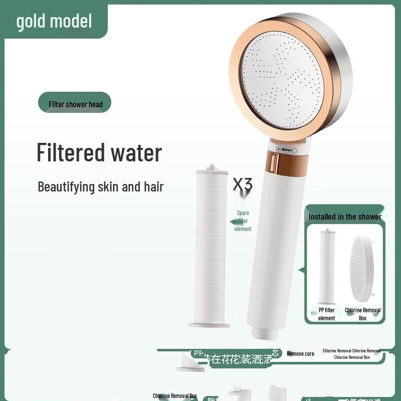 

TLXT Pressurized Shower Head with Beauty Filter (2-Pack)