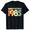 Neuankömmling Vintage 1985 Essential T-Shirt Baumwolle Kurzarm Lässig Mode Mann Limited T-Shirt Geburtstagsgeschenk Damen T-Shirt