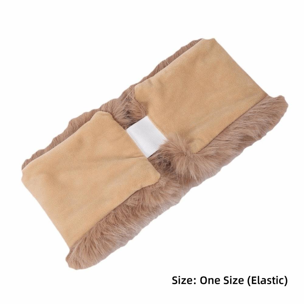 Faux Fur Empty Hat Soft Headband Cover Fashion Travel Brimless Hat