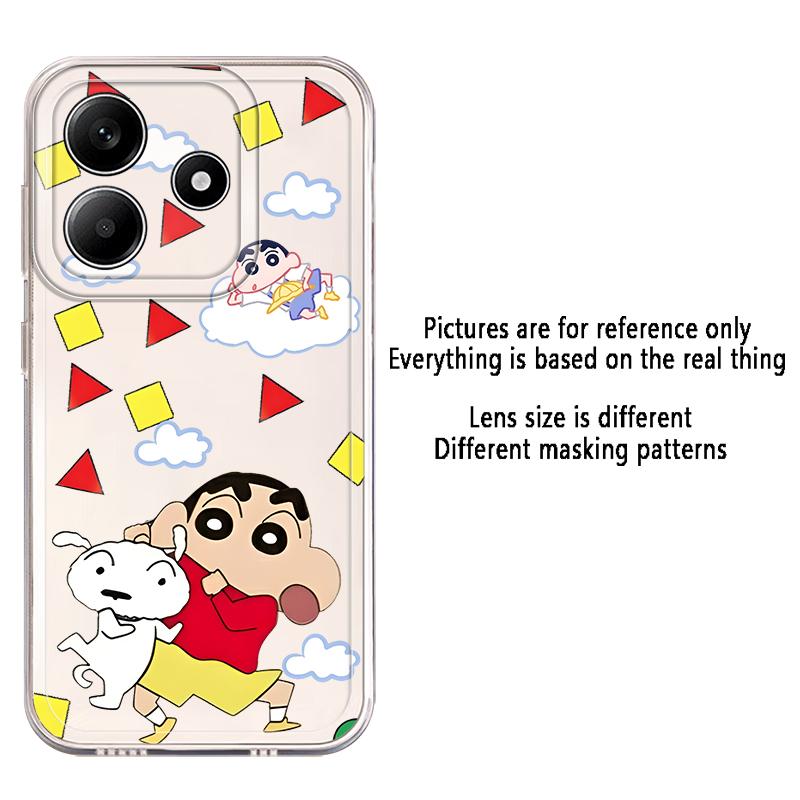 Frog Crayon Shin Chan Soft Phone Cover Case for Xiaomi Redmi Note 14 Pro Plus Note 13 A4 9 10 14C 10S 12 11S 11 13C 12S