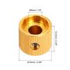 uxcell Aluminum Potentiometer Inner Diameter x Outer Diameter x Universal Volume Control Knobs for Guitar and Linear Gold Finish 8-Pack Knobs, 1/4"