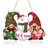 Exquisite Wooden Tags Creative Door Pendant Christmas Door Hanging Decoration  Halloween