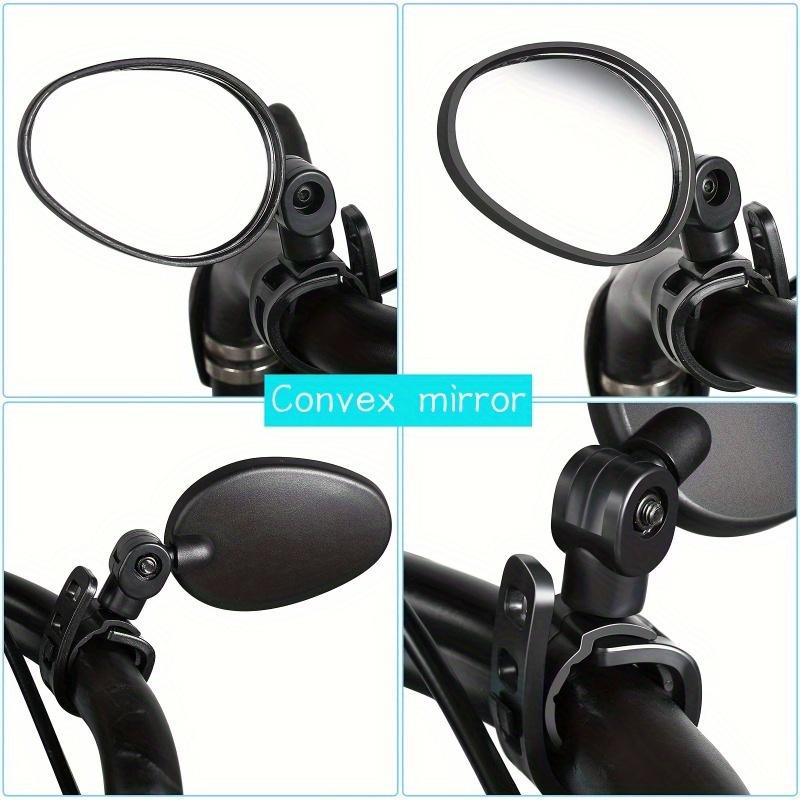 Bike Mirror 360 Degree Adjustable Rotatable Handlebar Mirror Wide Bycicle Accessories Cycling Rear View MirrorBike Mirror 360 De