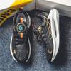 New Men's Shoes Autumn Breathable Button Rotating Convenient Mesh Sports Outdoor Sports Leisure Running and Hiking Shoes