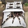 Spider Series 3D Print Duvet Cover Set, Microfiber Comforter Cover Hidden Zipper, Hidden Zipper, All Season, Machine Washable