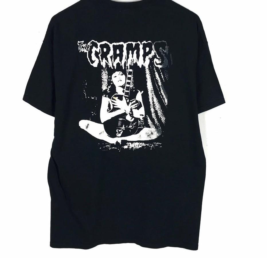 Редкая ХЛОПКОВАЯ ЧЕРНАЯ МУЖСКАЯ ФУТБОЛКА The CRAMPS Альтернативный Рок S-234XL BL619 Унисекс Футболка XXXL