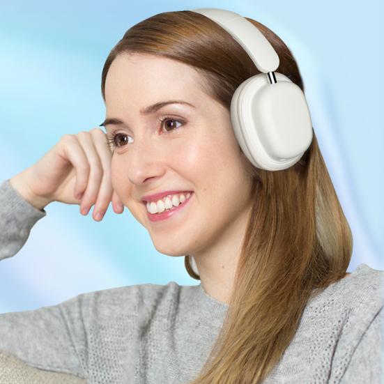 Wireless Over-ear Noise Cancelling Headphones Bluetooth-compatible 5.3 Headphones with Mic Up to 20 Hours
