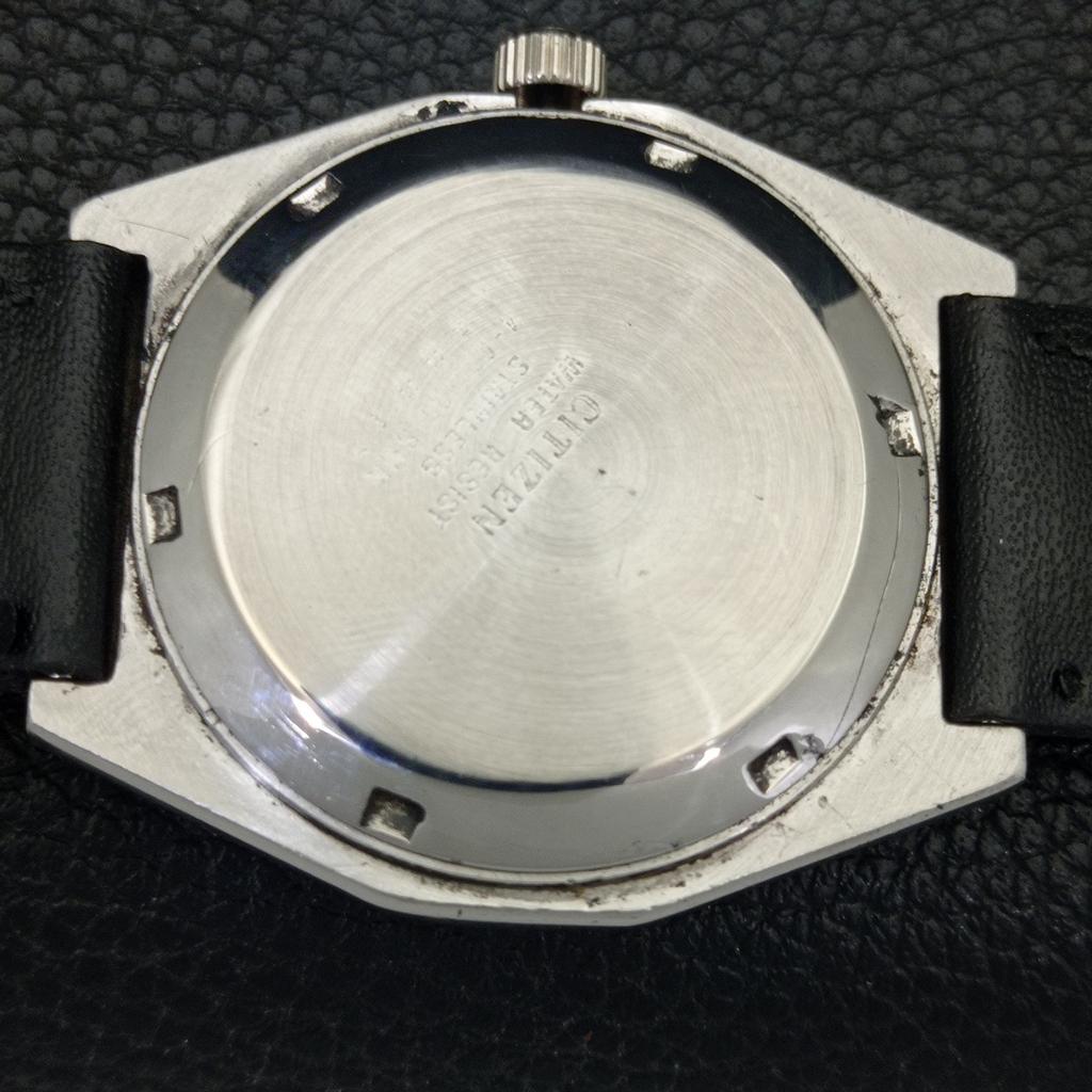 AUTOMATIC VINTAGE CITIZEN 8200 JAPAN MENS BLUE COLOR DIAL WATCH a702141-5 R208-a702141