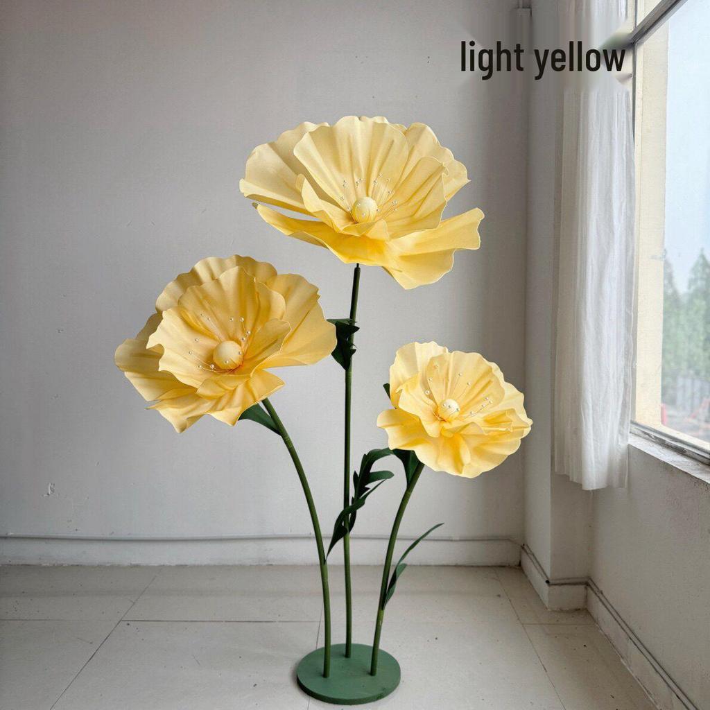 Large Foam Paper Flower Stands for Wedding, Event, or Window Display Decor