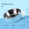 Stainless Steel Anti-Spill Hanging Pet Bowl for Cats, Dogs, and Rabbits