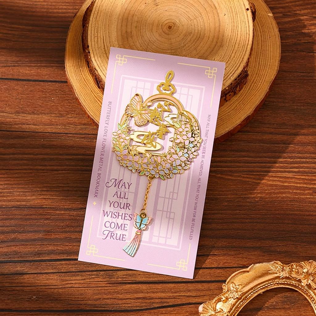 Chinese Bookmark Vintage Tassel Pendant Bookmark Cultural Bookmark Classical For Collection Reading Festivals