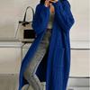 Women's Knit Cardigan with Pockets, Long Thick Sweater Coat