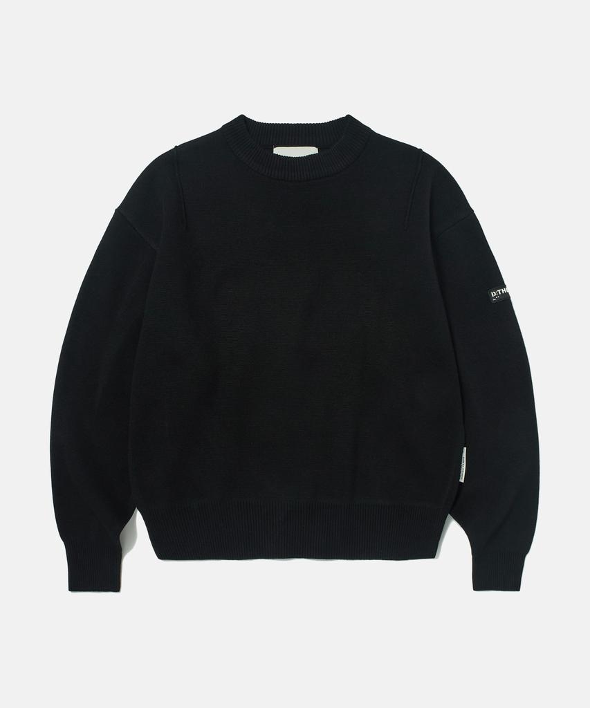 DTHIRTYONE Logo-Jacquard Sweater (Black)