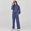 European-American Autumn/Winter Crew Neck Pullover & Long Pants Women's Fashion Set
