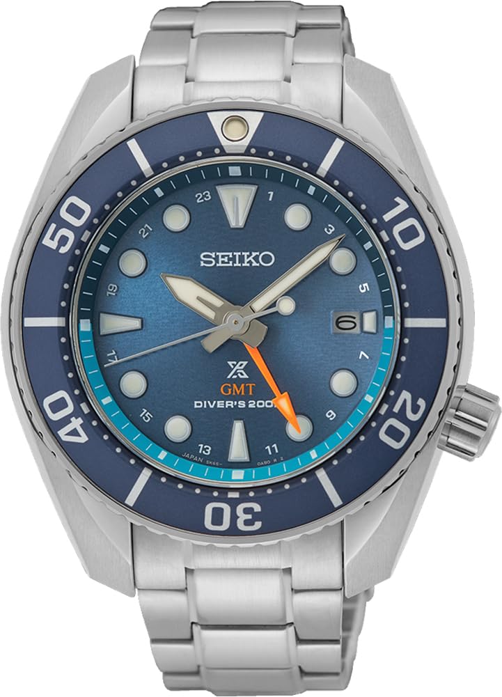 

SEIKO PROSPEX Solar Sea Solar GMT SUMO 200m SFK001J1 Watch Blue Overseas Model [Seiko] Diver s Diver s Men s [Item]