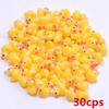 10/20/30/50pcs Kawaii Yellow Duck Charms For Jewelry Making Supplies Resin Material Wholesale DIY Keychain Earring Charm Pendant