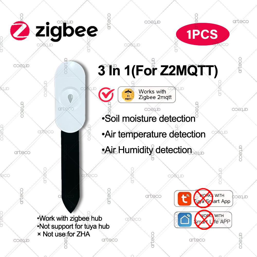 Smart Zigbee Soil Moisture Sensor Luminance Temperature Humidity Detection Soil Moisture Tester,For Tuya Home Assistant Z2MQTT