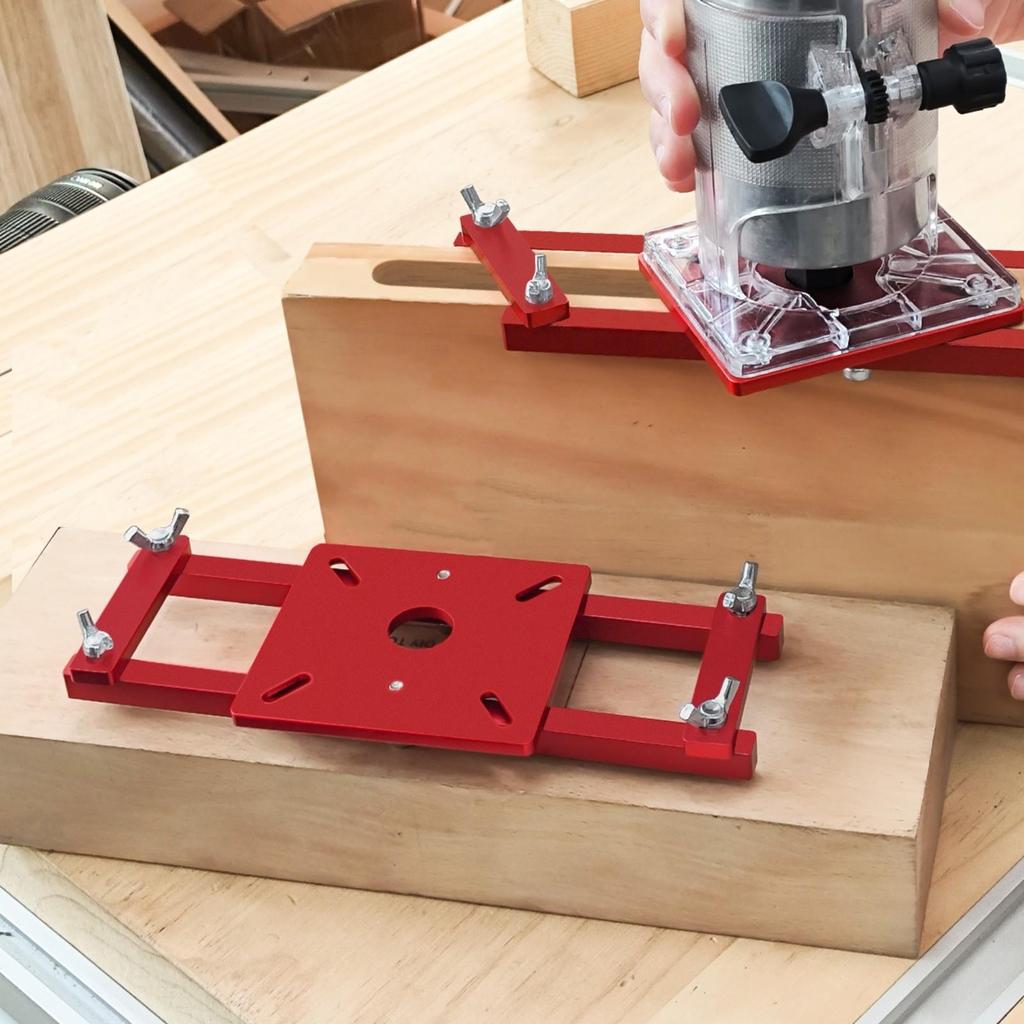 Adjustable Woodworking Slotting Guide Bracket Accurate Router