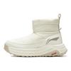 LiNing Zhengrong Lite Durable Shock Absorption Non-Slip Fleece Warm Versatile Retro Thick Sole Fashion Trend Short Snow Boots Women Boots AGLV286-1