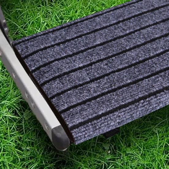 RV Step Cover Wear Resistant Anti-Slip Design Washable Easy to Clean Universal Fit RV Step Rug Stair Cover Protector
