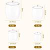 Transparent Flour Grains Storage Jar With Lid Sealed Grains Storage Box Wide Mouth Candy Cookie Jar Tea Kitchen Organizer