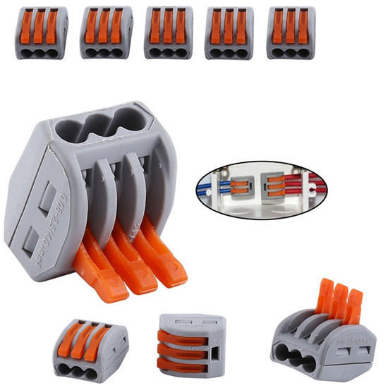 20pcs 5 V/ías de Terminal de Resorte Conector de Cable El/éctrico Reutilizable