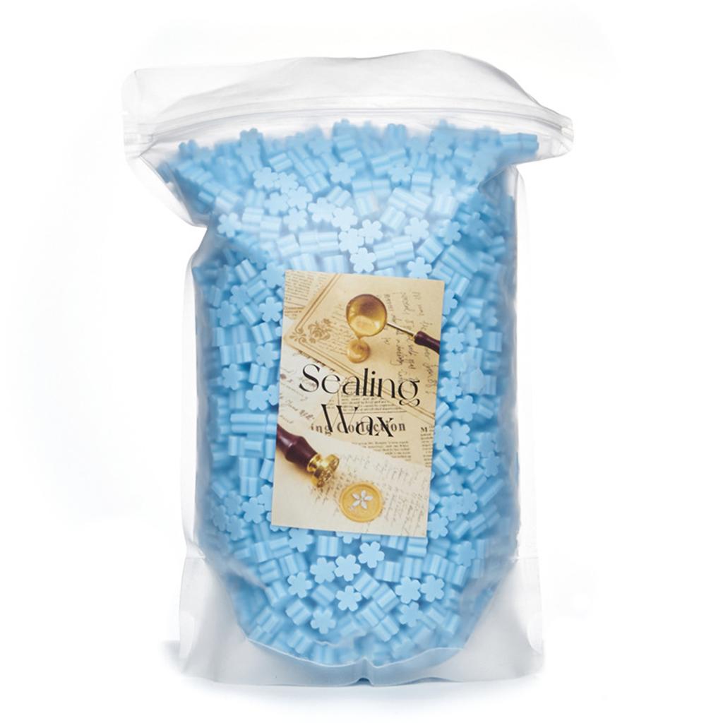 500g Flower Shaped Sealing Waxes for Wax Seal Stamp Colorful Waxes Seal Beads for Letter Envelope Christmas Card Package