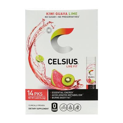 Live Fit On-the-Go Essential Energy Powder Kiwi Guava Lime, 14 Packets