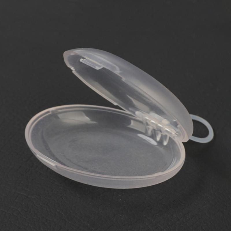 Runde Schallschutzkapselbox Mini Tragbare Kunststoff-Ohrstöpsel-Aufbewahrungsbox Schlaf-Ohrstöpsel Bastel-Schmuck Ohrring-Organizer