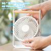 Rechargeable Desk Fan 2000mAh Personal Portable Quiet 4 Speeds Adjustable Mini Table Desktop Fan For Cooling Home Office