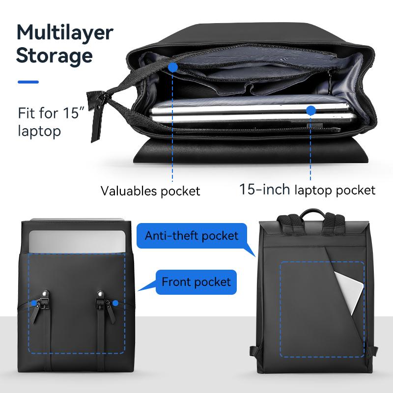 15.6" Laptop Backpack Men Waterproof Large Capacity Anti-theft Backpacks Male Casual Business Travel Bag School Bags