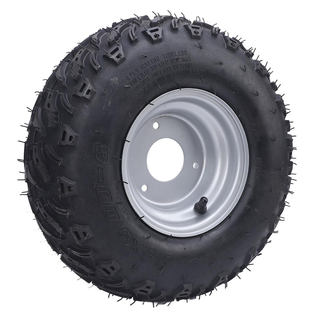 14x5.00 6 Tubeless Tire with Hub Explosion Proof 6 Inches Vacuum Tubeless Tyre for ATV UTV Quad Off Road Go Kart Golf