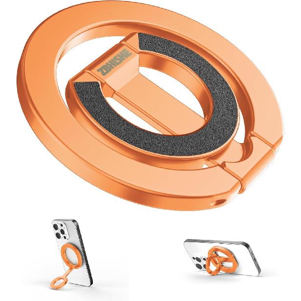Magnetic Phone Ring for MagSafe Dual-Sided Magnetic Phone Grip Magnet Phone Stand Grip Compatible with iPhone 17/16/15/14/13 Pro Max Plus Mag Safe