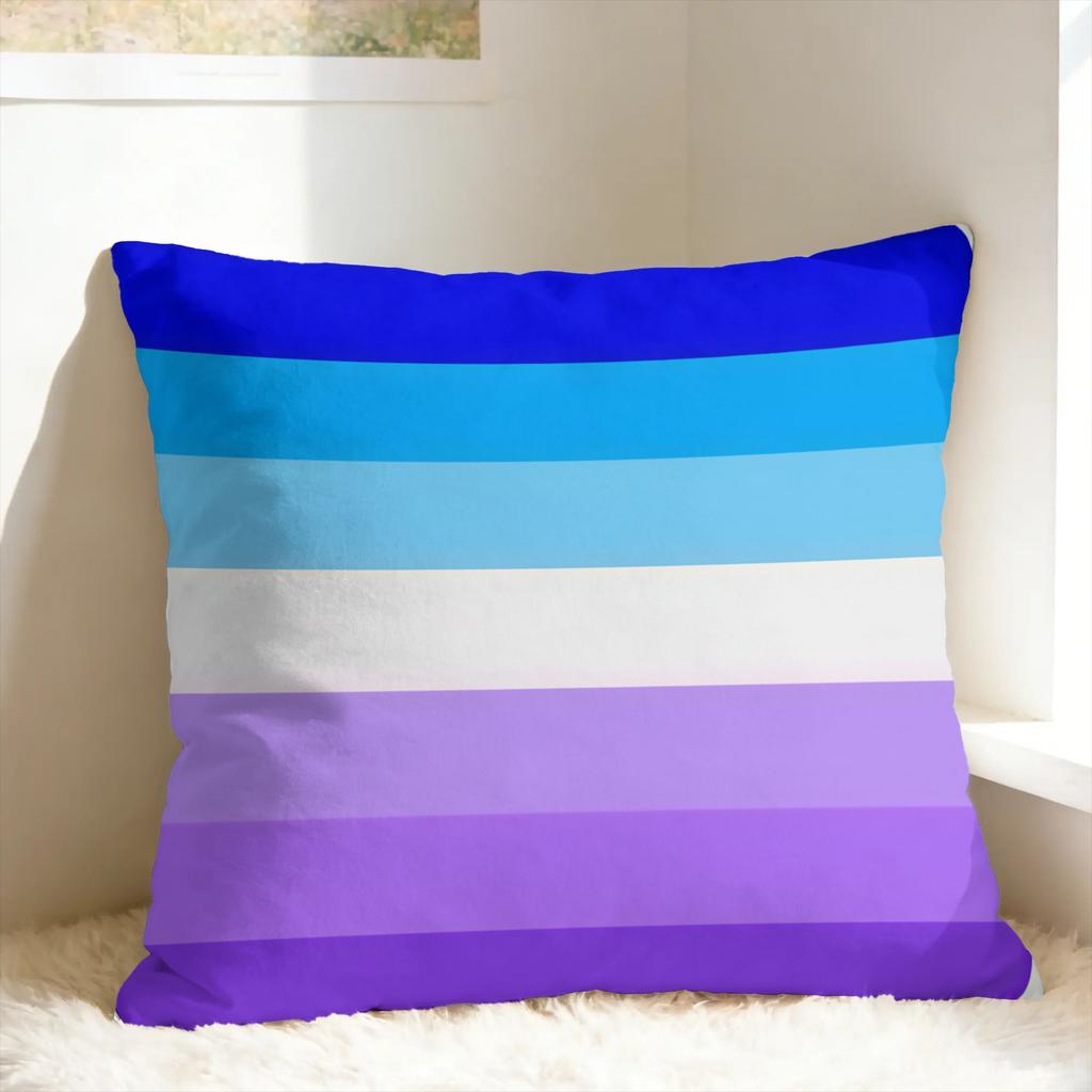 Agender Lgbt Pillow Case Yaoi Boy Love Fashion Pillow Cover Soft Pillowcases For Couch Sofa Bedroom
