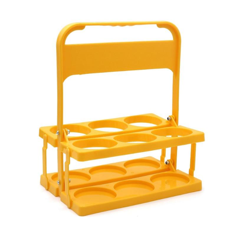 1PC Foldable Plastic Beer Basket Drink Beer Portable Rack Sports Kettle Portable Portable Rack Beer Rack