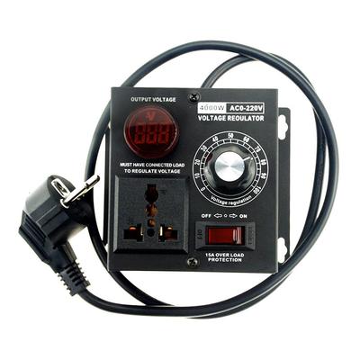 1 peça eu plug ac 220v 4000w scr regulador de tensão eletrônico temperatura controlador de velocidade do motor dimmer ferramenta elétrica ajustável