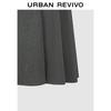 UR2026 Women's Color-Block Drawstring Pleated Skirt
