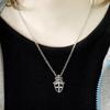 ArtemisClassic Onyx Emblem Charm Silver Accessory Brand Jewelry Silver 925 Necklace Pendant [Artemis Classic] ac-acp0229 Men's Women's